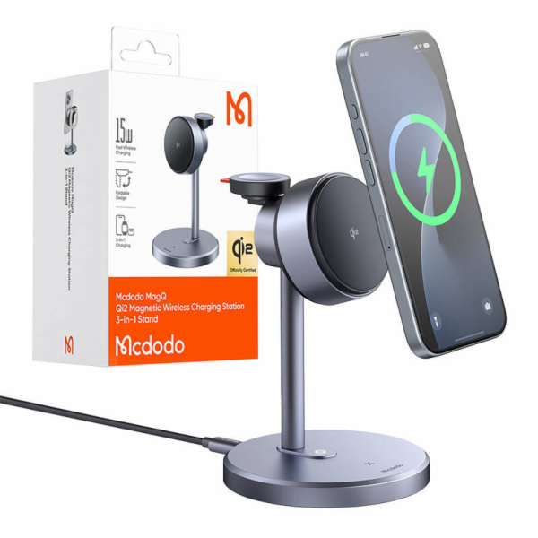 Mcdodo CH-2462 3-in-1 15W Qi2 wireless charger + 33W main...