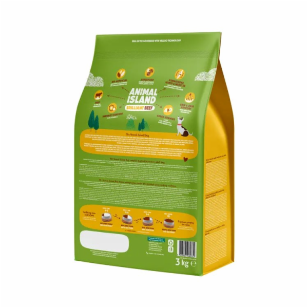 ANIMAL ISLAND Brilliant beef - suché krmivo pro psy - 3kg