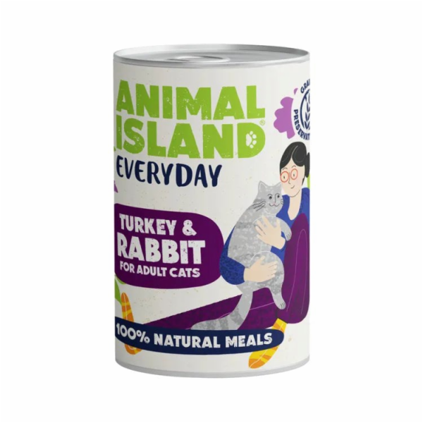 ANIMAL ISLAND Everyday Turkey and rabbit - mokré krmivo p...