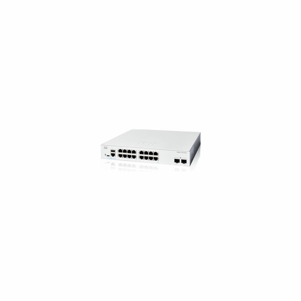 Cisco Catalyst switch C1300-16T-2G (16xGbE,2xSFP,fanless)...