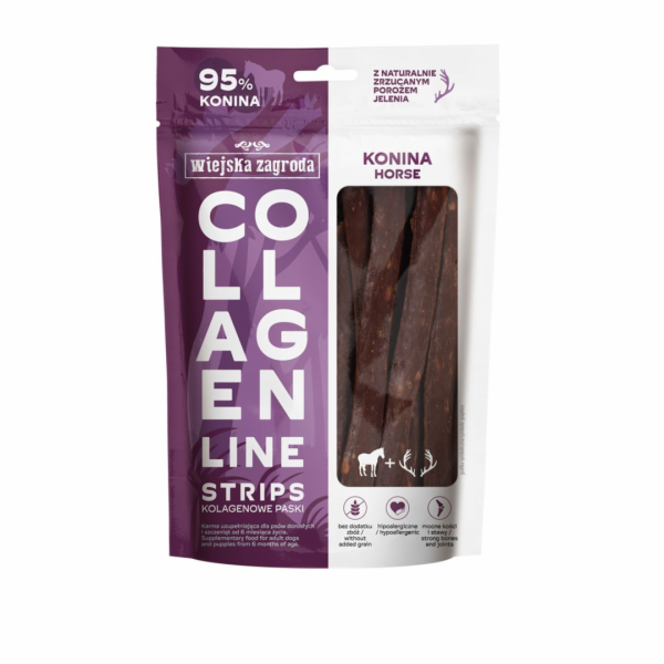 WIEJSKA ZAGRODA Collagen Line Collagen strips Horse - pam...