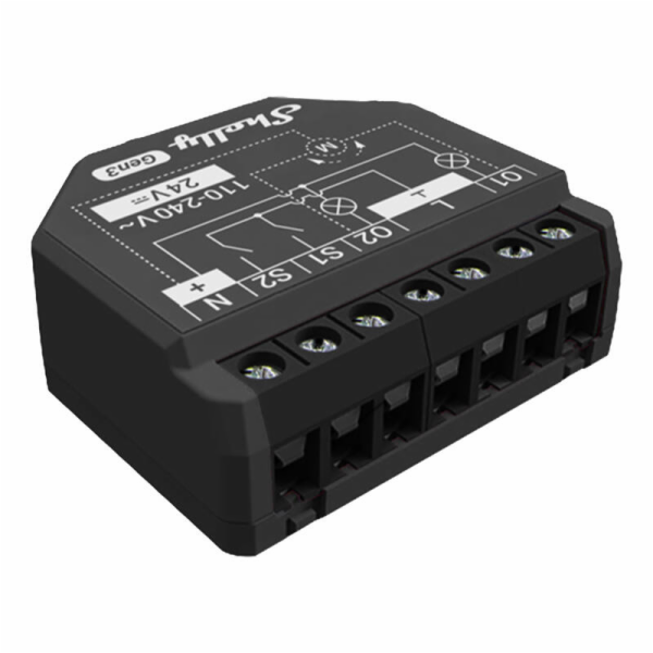 Shelly 2PM Gen3 2-channel Controller, WiFi/Bluetooth (ene...