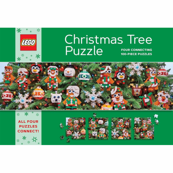 Chronicle Books Puzzle LEGO® Vánoční stromeček 4x100 dílků