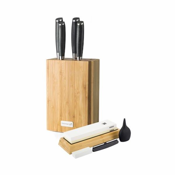 Sada nožů G21 Gourmet Damascus v bambusovém bloku 4 ks + ...