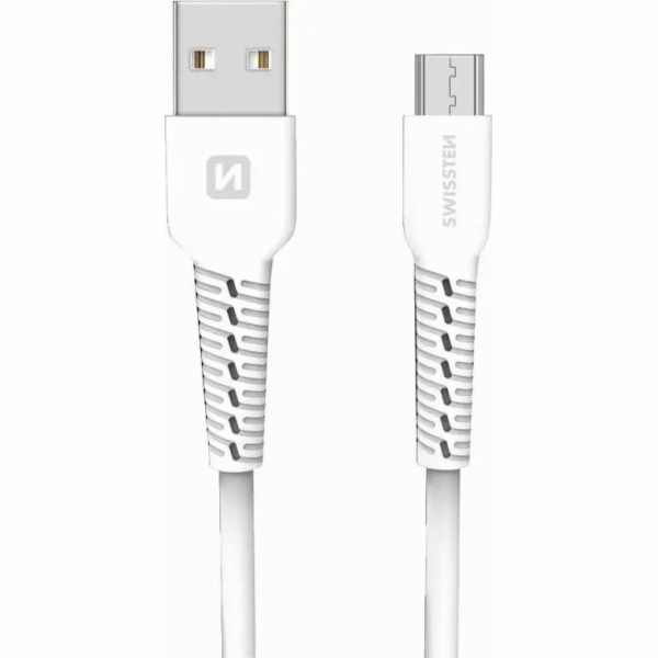 Swissten datový kabel usb / micro usb 1,0 m bílý