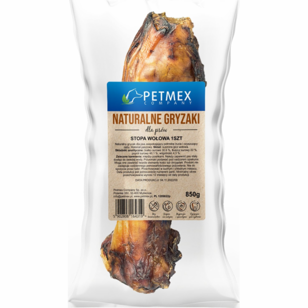 PETMEX Beef foot Mono - žvýkačka pro psa - 850g