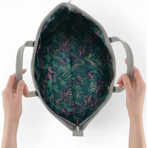 Kinderkraft Treasurebag s přebalovací podložkou, světle šedá