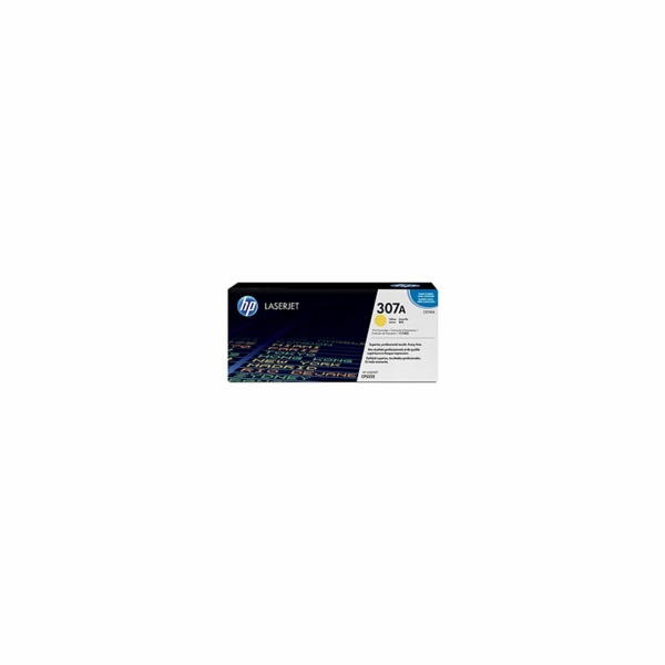 HP 307A Yellow LJ Toner Cart, CE742A (7,300 pages)