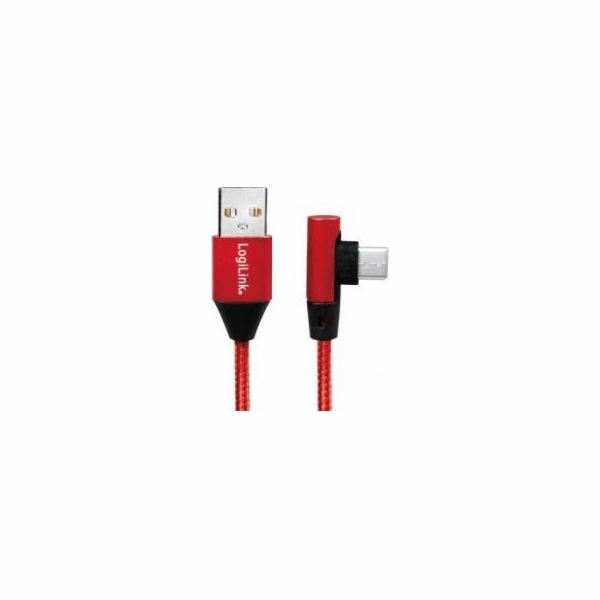 LogiLink USB-A - USB-C USB kabel 1 m červený (CU0146)