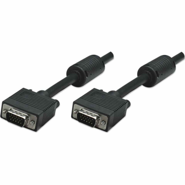Manhattan D-Sub (VGA) - D-Sub (VGA) kabel 10m černý (317696)