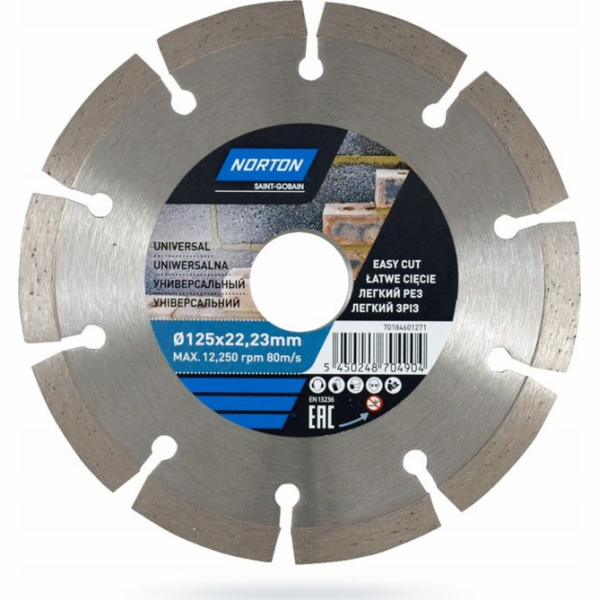 Norton Clipper diamantový kotouč 125x22,2 mm segmentovaný...