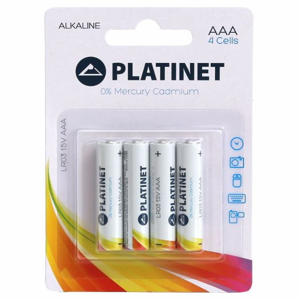 Baterie Platinet Pro AAA / R03 1200mAh 4 ks.