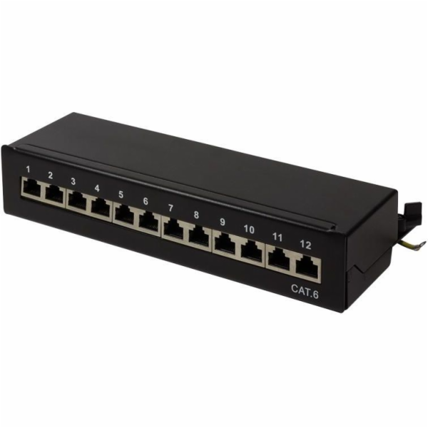 Patchpanel LogiLink LogiLink Tisch/Wand Cat.6 STP 12 port...