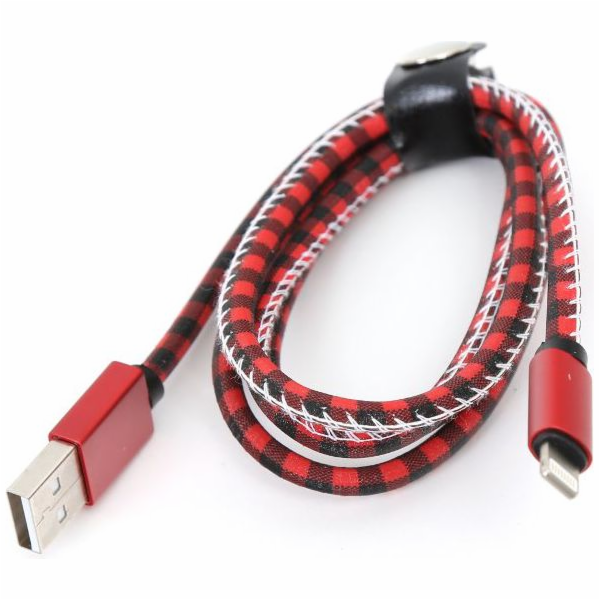 Platinet USB-A – Lightning kabel 1 m červený (PULCIP1R)