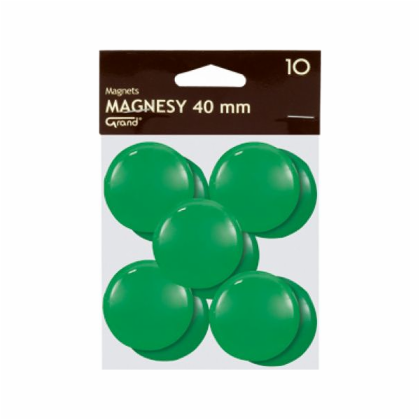 Grand Magnet 40mm zelený 10ks GRAND