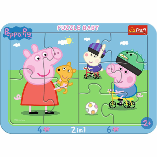 Trefl PUZZLE 4.6 EL TREFL 80021 VESELÉ PIG PEPPA FOL