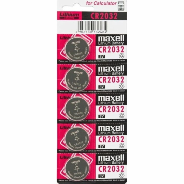 Baterie Maxell CR2032 210mAh 5 ks.
