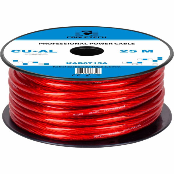 PeiYing Kabel do auta 10Ga OD5,5mm CU+AL 25m