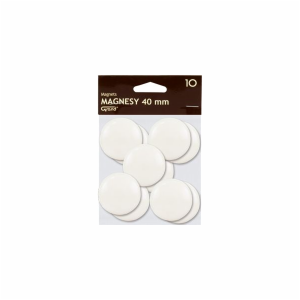 KW Trade Magnets Grand 40 mm bílé balení. 10 kusů