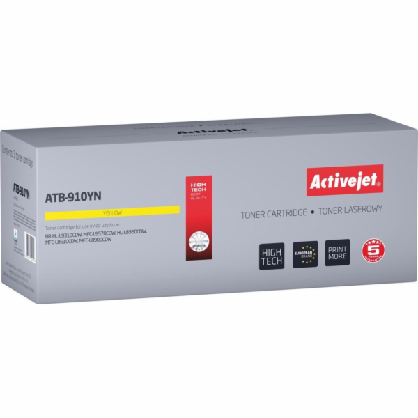 Toner Activejet ATB-910YN (náhradní Brother TN-910Y; Supr...