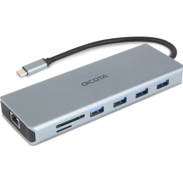 DICOTA USB-C 13-in-1 Docking Station 4K HDMI/DP PD 100W, ...