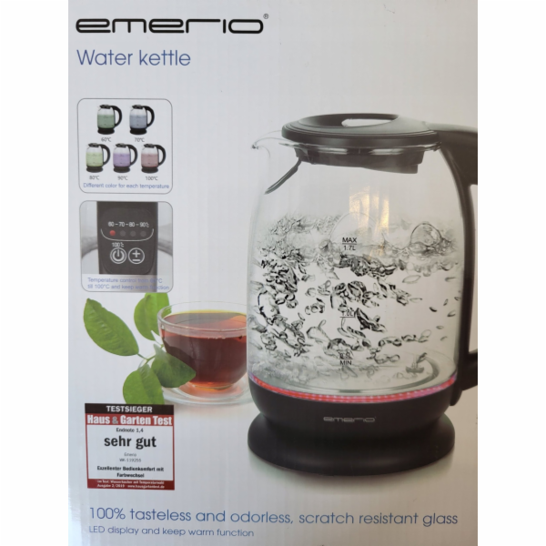 Konvice Emerio Emerio Wasserkocher, 1,7L, kabellos, Farbw...