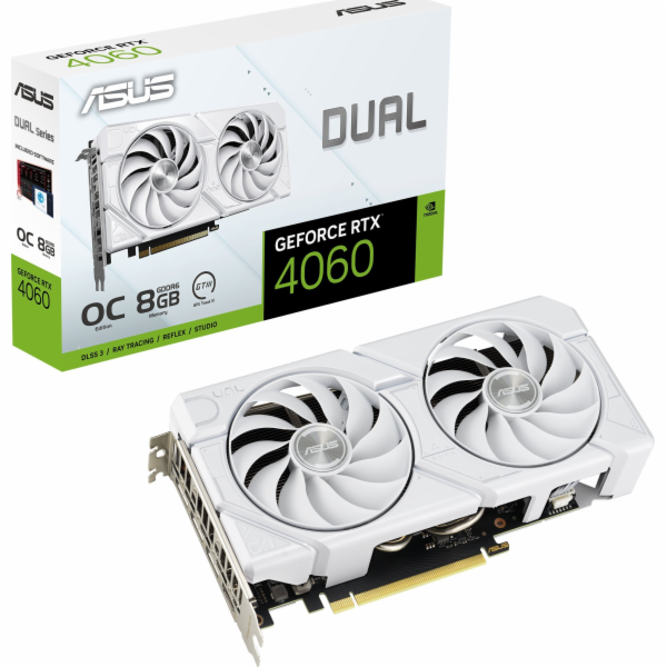 ASUS GeForce RTX 4060 DUAL OC EVO WHITE, grafická karta