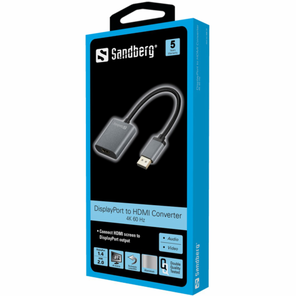 Sandberg 509-19 adaptér DP1.4>HDMI2.0 4K60