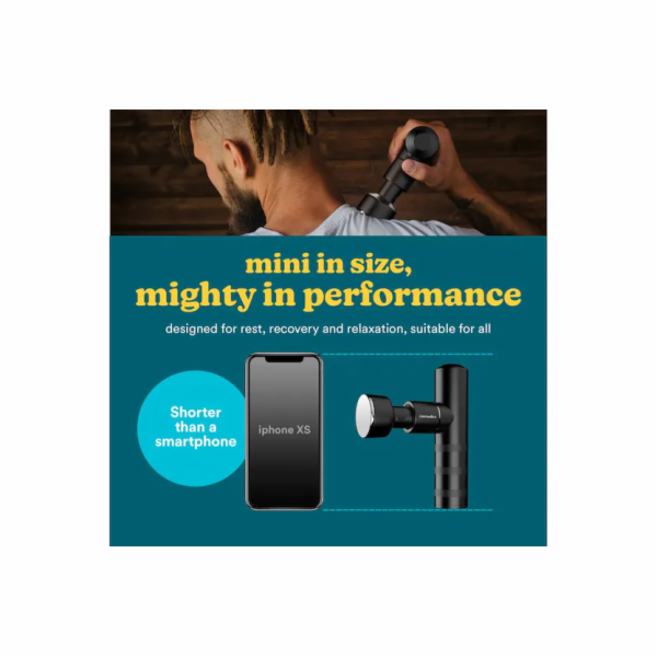 Mini masážní pistole Homedics HHP-65GM MYTI antracitová
