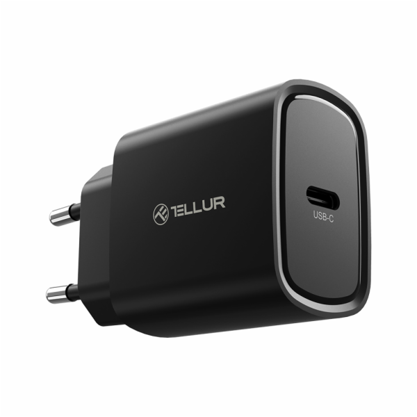 Tellur 20W USB-C PD nástěnná nabíječka černá