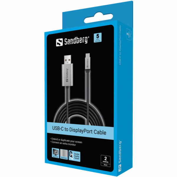 Kabel Sandberg 136-51 USB-C na DisplayPort 2M