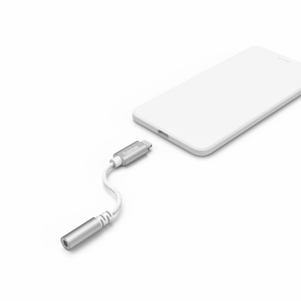 Hama 00187210 Lightning adaptér na 3,5mm audio zásuvku, bílá