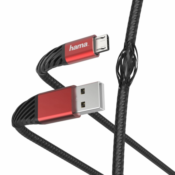 Hama 00187216 Extreme nabíjecí/datový kabel, USB-A - Micr...