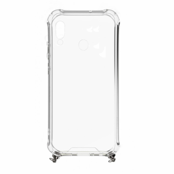 Samsung A20e silikonový TPU průhledný s řemínkem na náhrd...