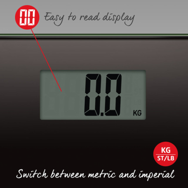 Salter 9205 BK3RCEU16 Velký skleněný displej elektrická v...
