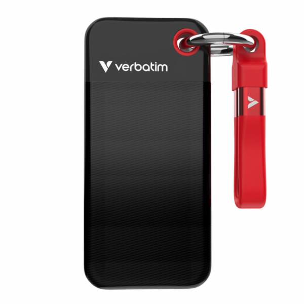 Verbatim Pocket SSD USB 3.2  1TB Black/Red               ...