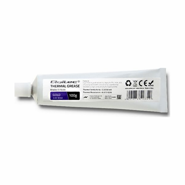 QOLTEC 51644 Qoltec teplovodivá pasta 3.05 W/m-K 100g gold