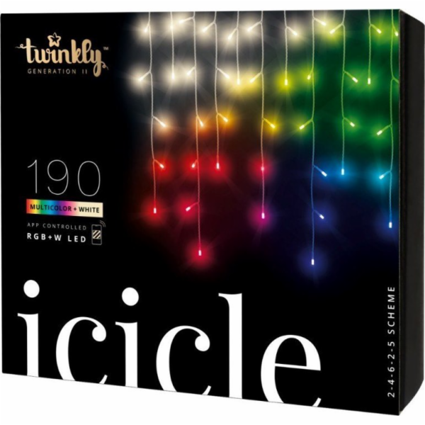 INTELIGENTNÍ LED RAMPOUCHY BLIKAJÍCÍ 190 RGB 5X0,7M