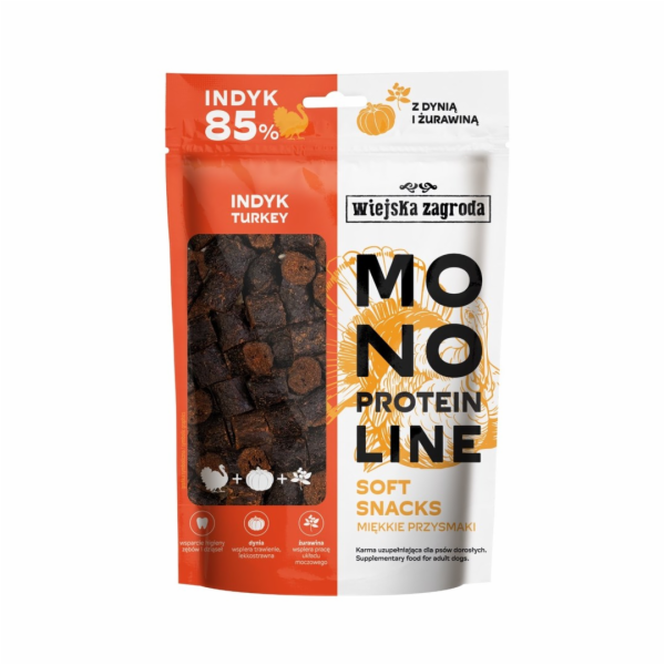 WIEJSKA ZAGRODA Monoprotein Line Soft Snacks Turkey - pam...