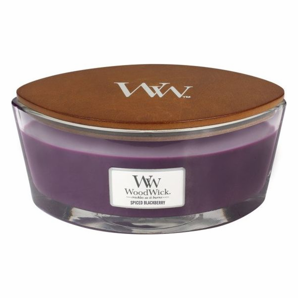 Svíčka WoodWick loď, Spiced Blackberry, Pikantní ostružin...