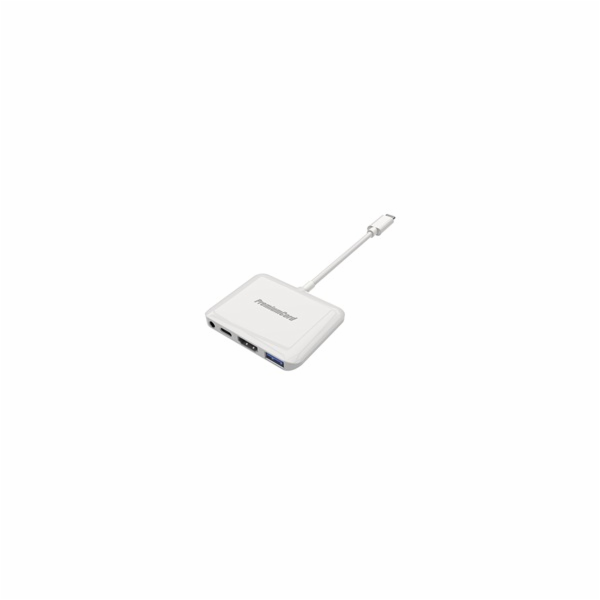 PremiumCord Převodník USB-C na HDMI2.0+USB3.0+Audio+PD (p...