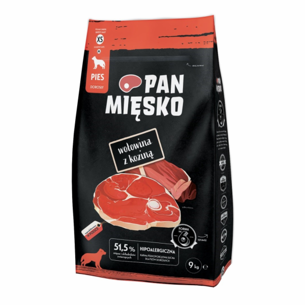 PAN MIESKO Hovězí maso s kozou XS - sušené mléko pro psy ...