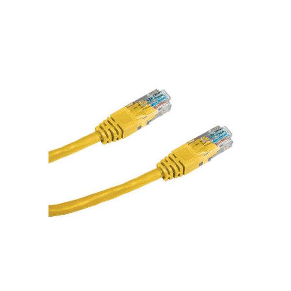 Patch kabel UTP CAT5E 1,5m žlutý