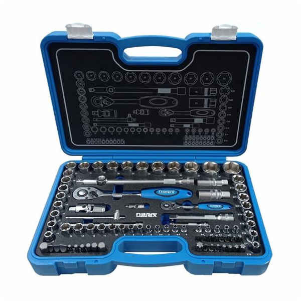 Gola sada Narex 1/4" a 1/2" 83dílná   