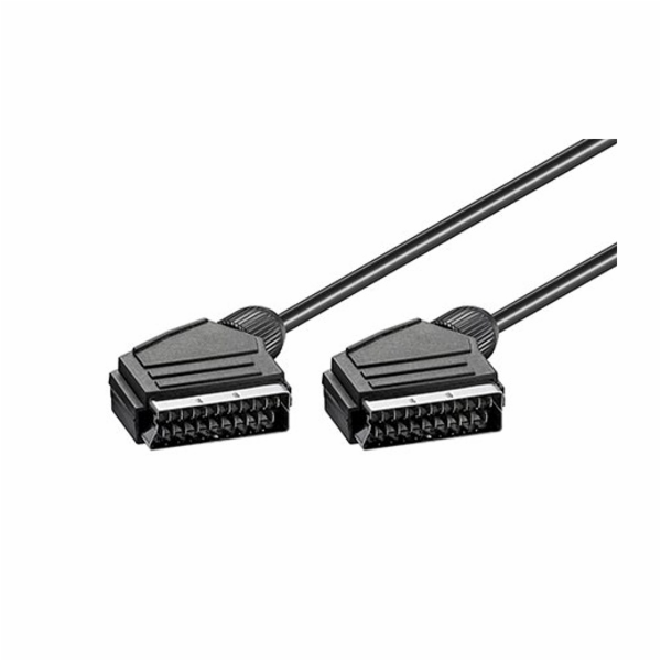 Kabel propojovací scart(M) - scart(M), 3m