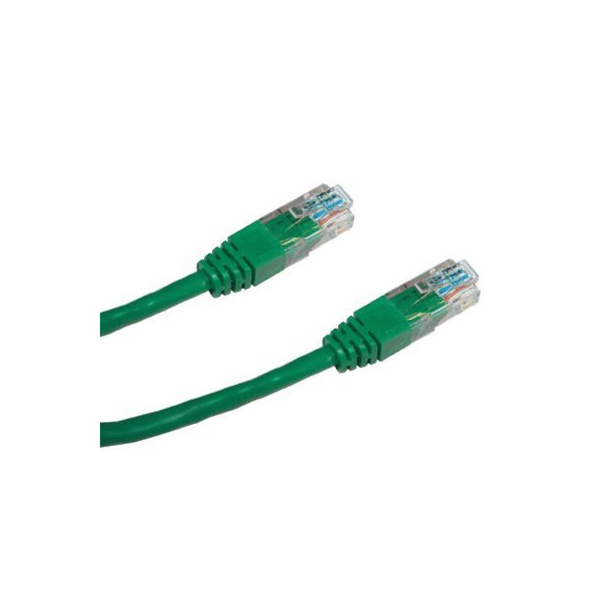 DATACOM patch cord UTP cat5e 0,5M zelený