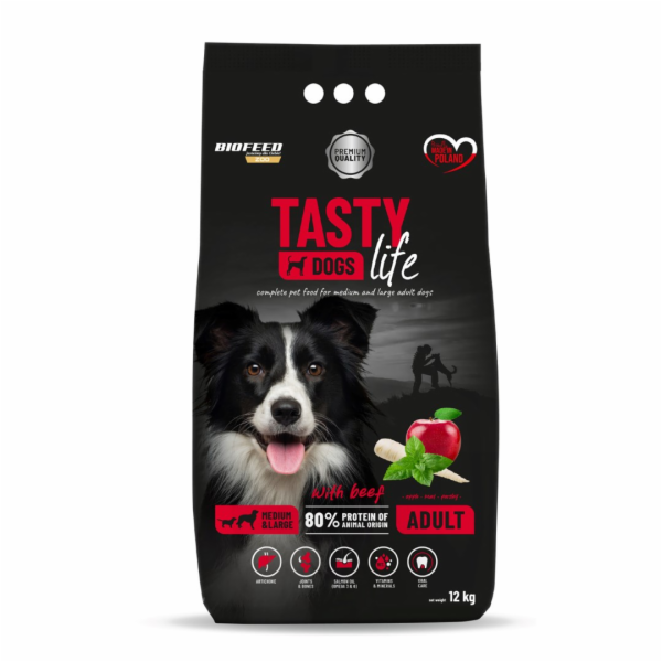BIOFEED Tasty Life medium & large Beef - suché krmivo pro...