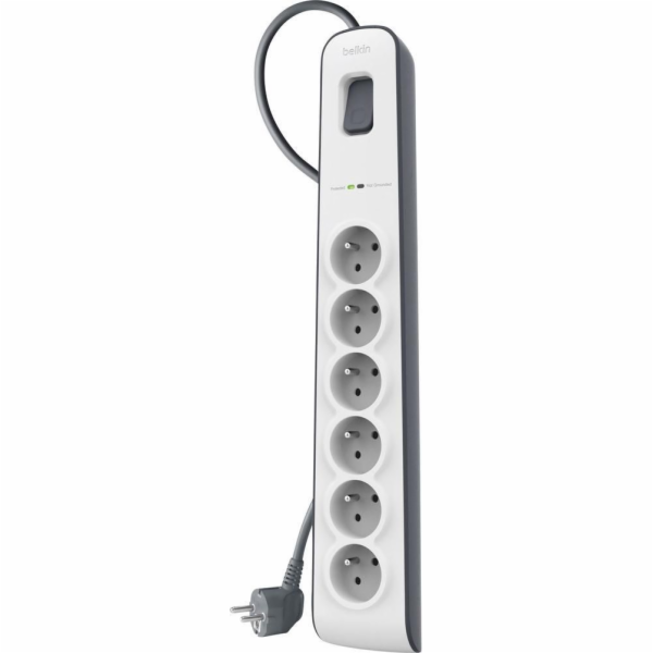 Belkin BSV603ca2m Black  White 6 AC outlet(s) 2 m
