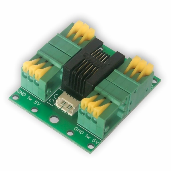 TINYCONTROL kabelový splitter senzorů DS18B20, 4x 1-wire ...