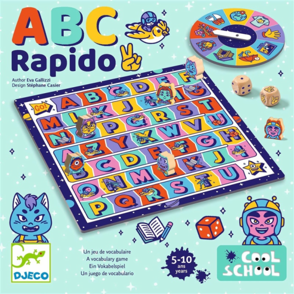 Hra Djeco Cool school ABC rapido DJ08583